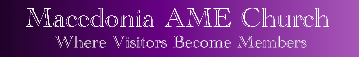 Macedonia AME Church Logo